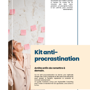 E-book - Ton kit anti-procrastination - Asphodele Coaching